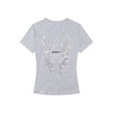 アエルエンジェルウィングプリントTシャツ