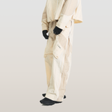RELABEL 23AW ロングジップカジュアルパンツ アーモンドデュプレックス