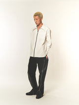 ビッグカラー2ウェイジッパーシャツ (FOR MEN)