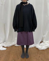 Soft Raw Edge Knit (2colors)