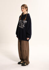 Cotton line parasuit pants