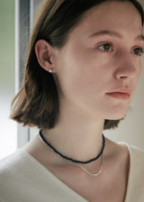 [925 silver] Deux.silver.101 / ベイビーピグリングピアス (シルバー)