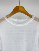 SHEER PUFF BLOUSE (4C)