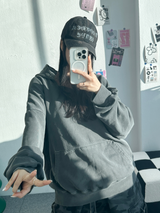 デイリーピグメントオーバーフーディー🩶🤎❤ - 5 カラーズ
