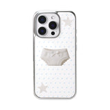 Panties Glass Silver Bumper Case