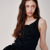 Beads Lip Sleeveless (Black)