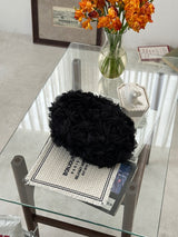 BLACK ROSE CHIFFON HUNTING CAP