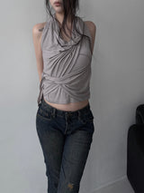 mood strap layered sleeveless (2color)