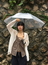 Fine Summer Linen V-Neck Loose-Fit Cardigan