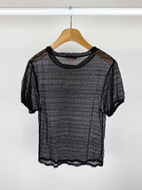 SHEER PUFF BLOUSE (4C)