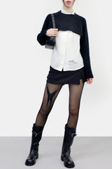 Lamian Knit Shorts Skirt