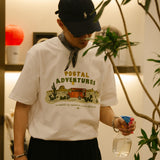 DAKYAM 2025S/S Postal Journey Printing T-shirt