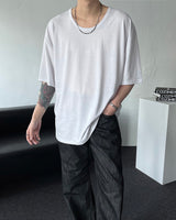 B747 オーバーサイズフィットUネック半袖Tシャツ（5色）