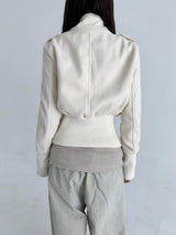 1540. Stand collar button jk (2color)