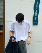 Inner U-Neck Silky Short Sleeve Tee