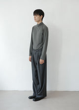 drape mock neck tee