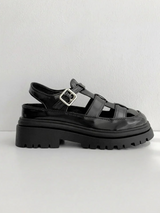 UNIQUE BLACK SANDALS