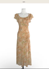 lailia off-floral pin frill long ops