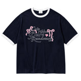 PURE RIBBON CALLI RINGER T-SHIRT (2color)