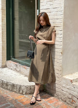 26SS★ Forven Hanek Wrinkle Banding Wrap Long One Piece