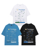 タイプオブクラウドグラフィックオーバーフィットTシャツ