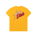 24FW  テープタイポグラフィックショートスリーブTシャツ イエロー