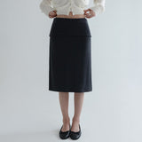 [Senpia] Fold Midi Skirt -3color