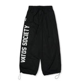 Mesh Wide Jogger Pants Black