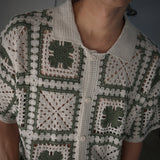 ASCLO Clover Crochet Short Sleeve Cardigan (2color)