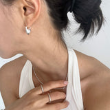 [925silver] ハートロックピアス