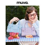 muva. アイスクリームカラー チャーム付き ミニショルダーバッグ