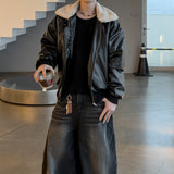 Sker leather aviator mustang jumper