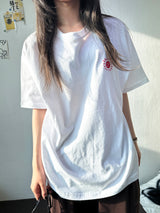サンルーム バックレター タトゥー グラフィック オーバーサイズ Tシャツ 4カラー