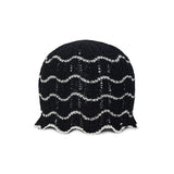 VA Label Wave Line Beanie / Black