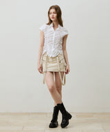 BELLA MINI SKIRT PANTS / BEIGE