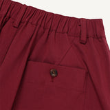 Fold Tuck Bermuda Pants