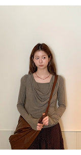コージーソフトシャーリング長袖Tシャツ