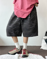 SHORT MILITARY WASHING BALLOON BERMUDA 🖤🩶💚🍪2COLOR