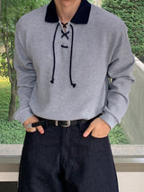 ストライプ カラー ニットTシャツ