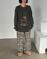 [UNISEX] ミッキーライセンスピグメントスウェットシャツ (Overfit Boxy Unisex Printed)