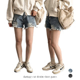 Rudy Damage Cutting Denim Shorts