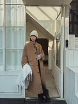 Kuma high neck maxi coat