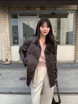 [MADE] Blending leather jacket