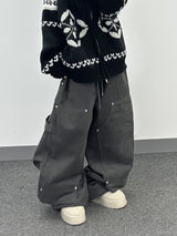 peach double-knee big work pants