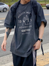 ボクシングピグメント半袖Tシャツ