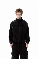 VINTAGE HEAVY SWEAT JACKET (BLACK)