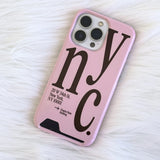 NYC phone case pink (card)