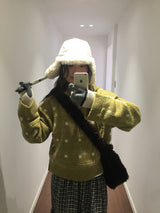 ウェズリースノーフーデッドニット (3color)