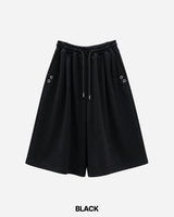 Punch Eyelet Bermuda Sweatpants
