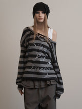 STRIPE V-NECK MTM